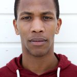 Face portrait of a young african man